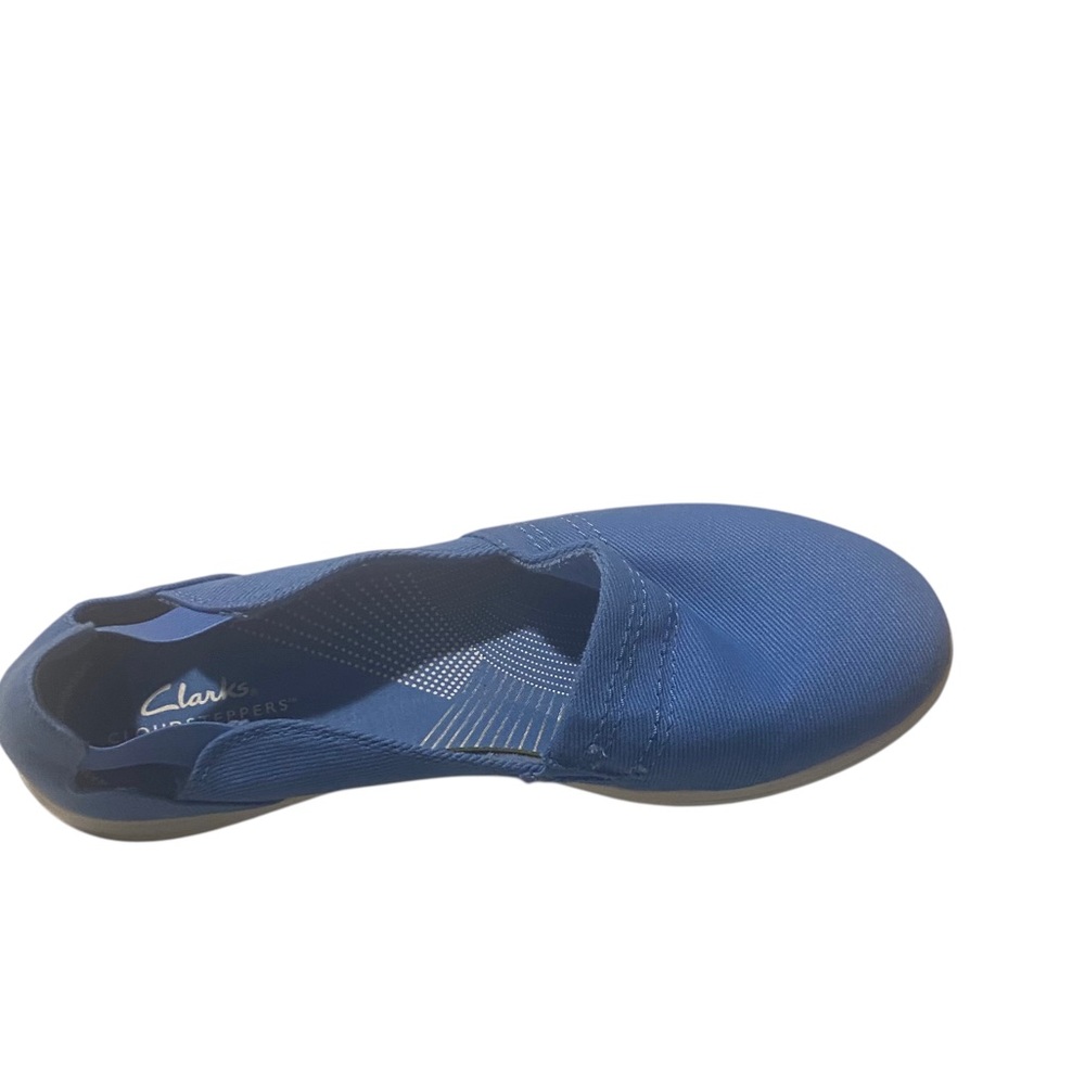 Clarks Cloudstepper Women's Blue Canvas Slip-On Shoes Sz 9.5 - Picture 3 of 8